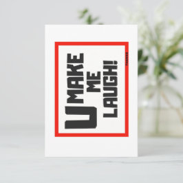 DE AGRADECIMENTO VOCÊ ME FEZ RIR/FICAR COM CARTÃO