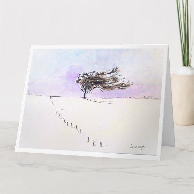 De Agradecimento "Winter" - Cartão Saudável (Frente)