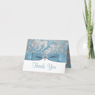 De Agradecimento Winter Wonderland Bat Mitzvah Obrigado Cartão Nota