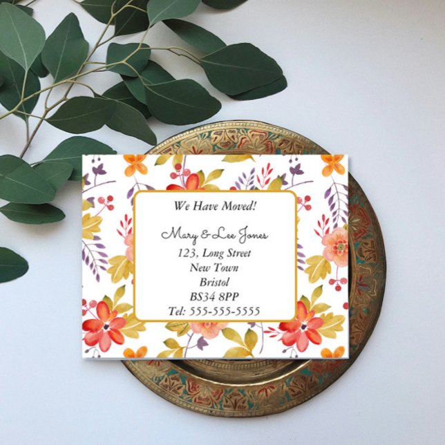 De Anúncio Alteração do cartão postal do endereço (Criador carregado)