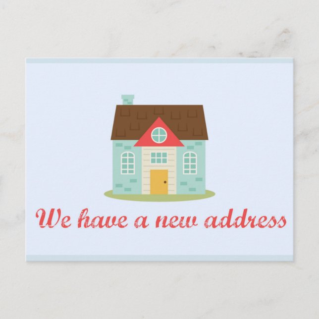 De Anúncio Alteração do cartão postal do endereço (Frente)