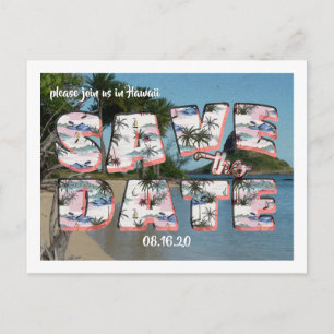 De Anúncio Cartão Postal Antigo   Salve a Data