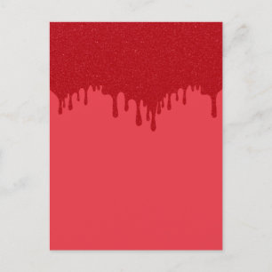 De Anúncio Cartão Postal Brilho Vermelho Tomate Gotejante Per