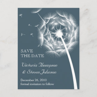 De Anúncio Cartão postal Dandelion Save the Date