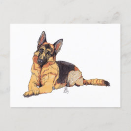 De Anúncio Cartão postal do Doggust 2019 do Pastor Alemão
