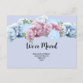 De Anúncio Cartão Postal Floral Mudamos