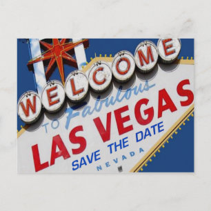 De Anúncio Cartão postal Las Vegas SALVE A DATA