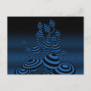 De Anúncio Cartão postal Magic Mushroom design óptico geométr