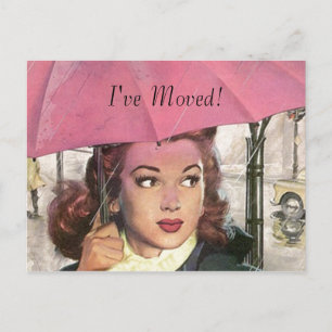 De Anúncio Cartão postal Novo Trabalho Doméstico em que Movi 