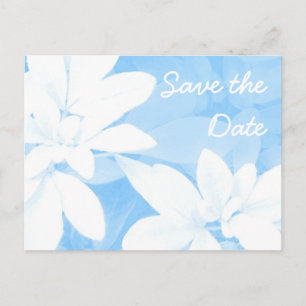 De Anúncio Cartão postal 'Salvar a Data' Azul
