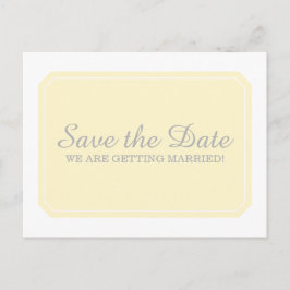De Anúncio Cartão Postal Save the Date Simplesmente Elegante 