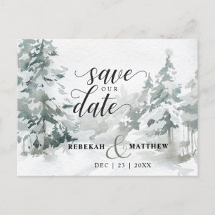 De Anúncio Cartão postal Woodland Winter Wonderland Salve a d