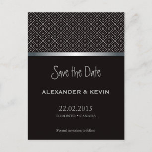 De Anúncio Casamento com dois Gay do Grooms   Cartão postal