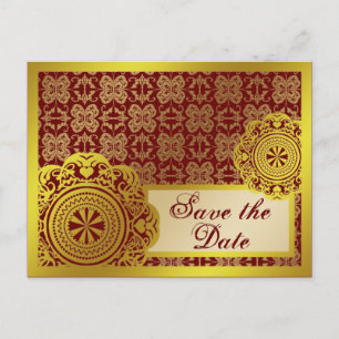 De Anúncio Dourado Lace árabe, salve o cartão postal