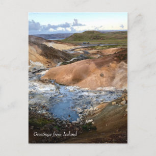 De Anúncio Geotérmica Islândia - Cartão postal