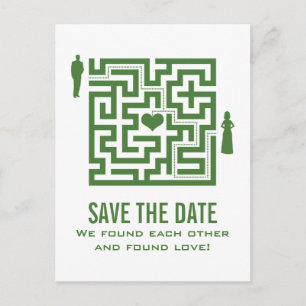 De Anúncio Green Love Maze salve o cartão postal