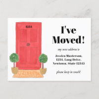 Porta Vermelha que eu movi o cartão postal do anún