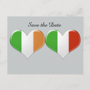 De Anúncio Salve a data irlandês - cartão postal italiano