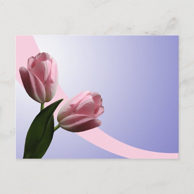 De Anúncio Tulipas da Primavera Salve o Cartão Postal da Data (Frente)