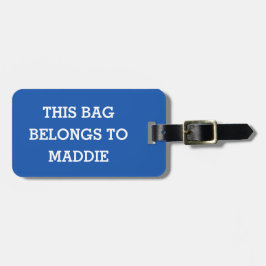 De Bagagem Esta mala pertence a Nome Etiqueta Personalizada d