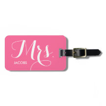 Etiqueta Bagagens - rosa