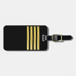 De Bagagem Etiqueta - Capitão - Douradas faixas