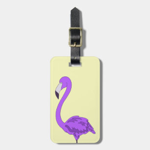 De Bagagem Etiqueta Flamingo Púrpura