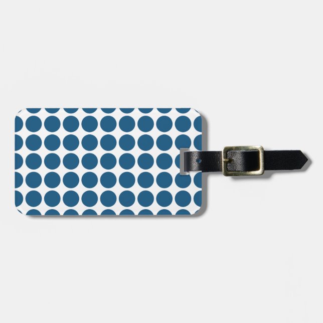 De Bagagem Etiqueta Mini Bolinhas (Frente Horizontal)