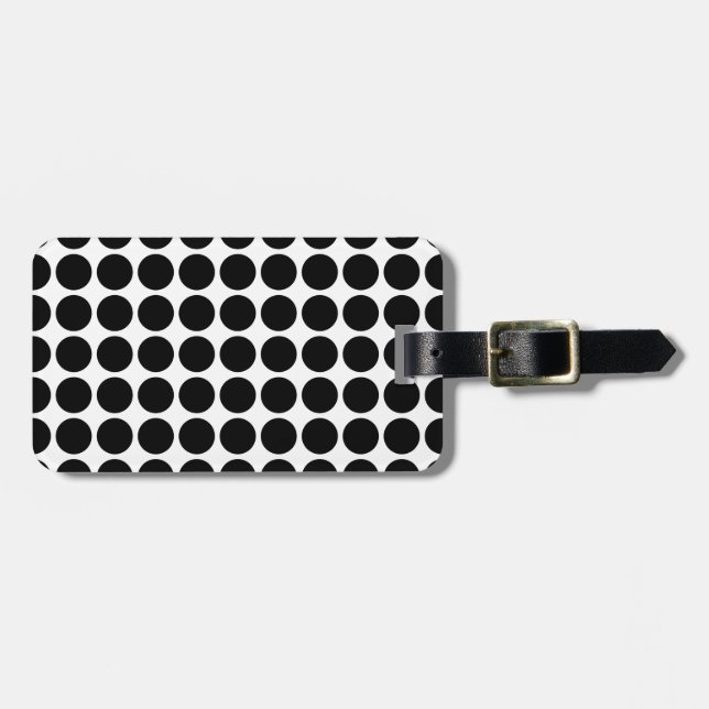 De Bagagem Etiqueta Mini Bolinhas (Frente Horizontal)