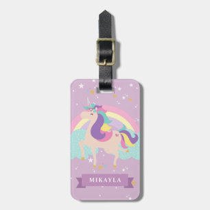 De Bagagem Etiqueta Monograma Personalizado Unicórn/Bagagem