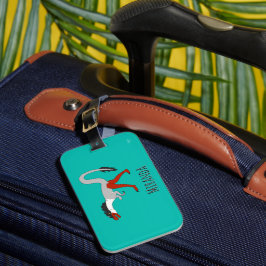 De Bagagem Etiqueta personalizada com o nome Angus Dinosaur