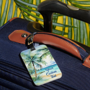 De Bagagem Etiqueta Personalizada para Bagagem, Tema Praia