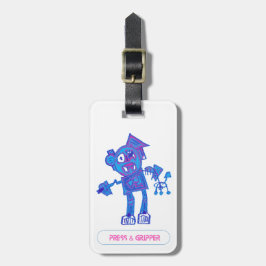 De Bagagem Etiqueta Robot Press & Gripper Lubags