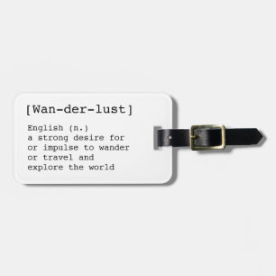 De Bagagem Etiqueta Wanderlust