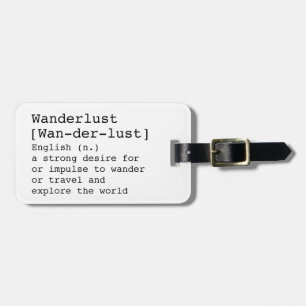 De Bagagem Etiqueta Wanderlust
