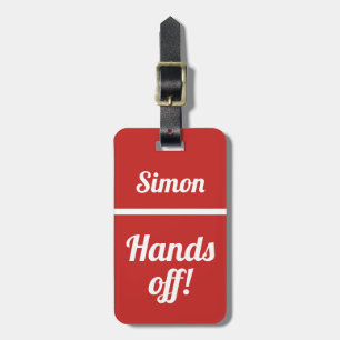 De Bagagem Mãos Personalizadas Desligadas  Etiqueta Engraça