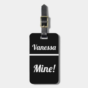 De Bagagem Mina Personalizada   Etiqueta Engraçada