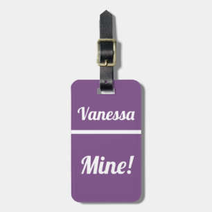 De Bagagem Mina Personalizada  Etiqueta Engraçada