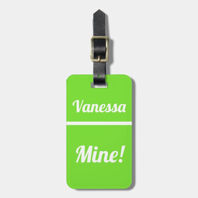De Bagagem Mina Personalizada | Etiqueta Engraçada (Frente Vertical)