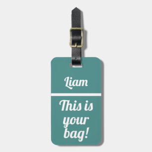 De Bagagem Personalizado Esta é a sua bolsa Etiqueta Engra