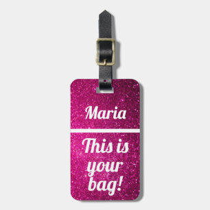 De Bagagem Personalizado Esta é a sua bolsa Etiqueta Engra