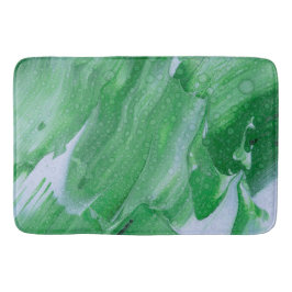 De Banheiro Acrílico Abstrato verde com água cai tapete