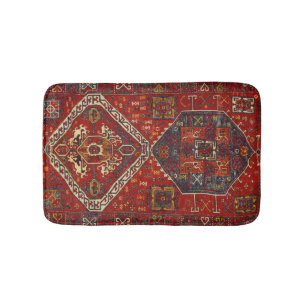 De Banheiro Design oriental do tapete em vermelho e em azul
