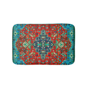 De Banheiro Design ornamentado do tapete persa em vermelho &