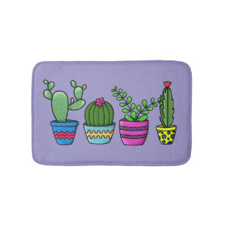 De Banheiro Tapete Linha Cactus