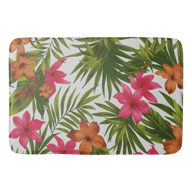 De Banheiro Tapete Tropical Vibrante design  (Frente)