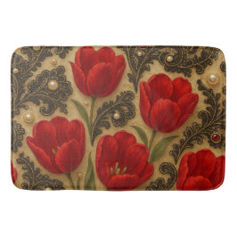 De Banheiro TAPETE Tulipas e Renda  DESIGN 