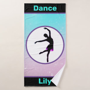 De Banho Girls Dance Pastel Personalizado Toalha