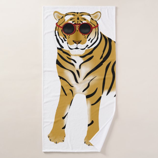 De Banho Toalha legal Tiger Bath (Toalha de Banho)
