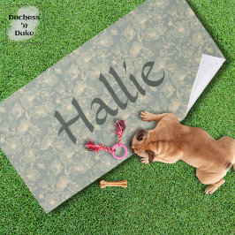 De Banho Toalha para Cachorro - Botânica Verde Salvia, Pers